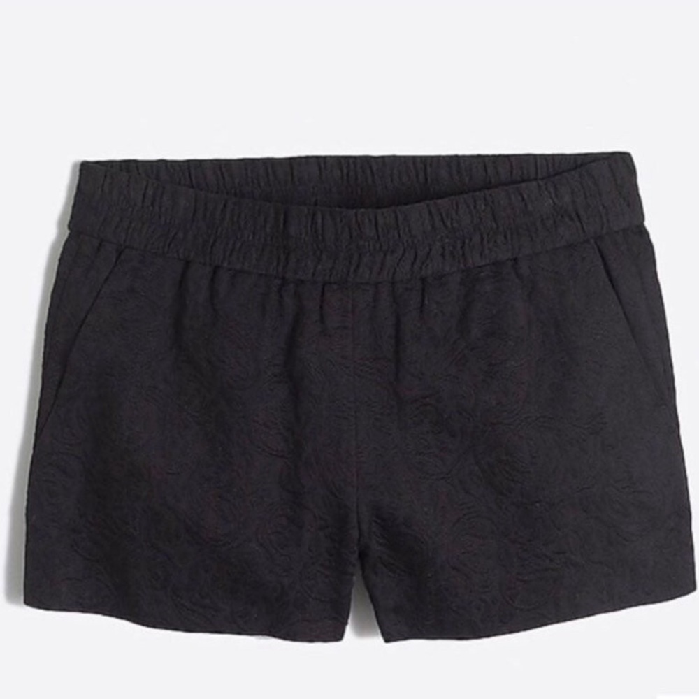 J. Crew Floral Jacquard Pull-on high waisted cotton Shorts Sz 4